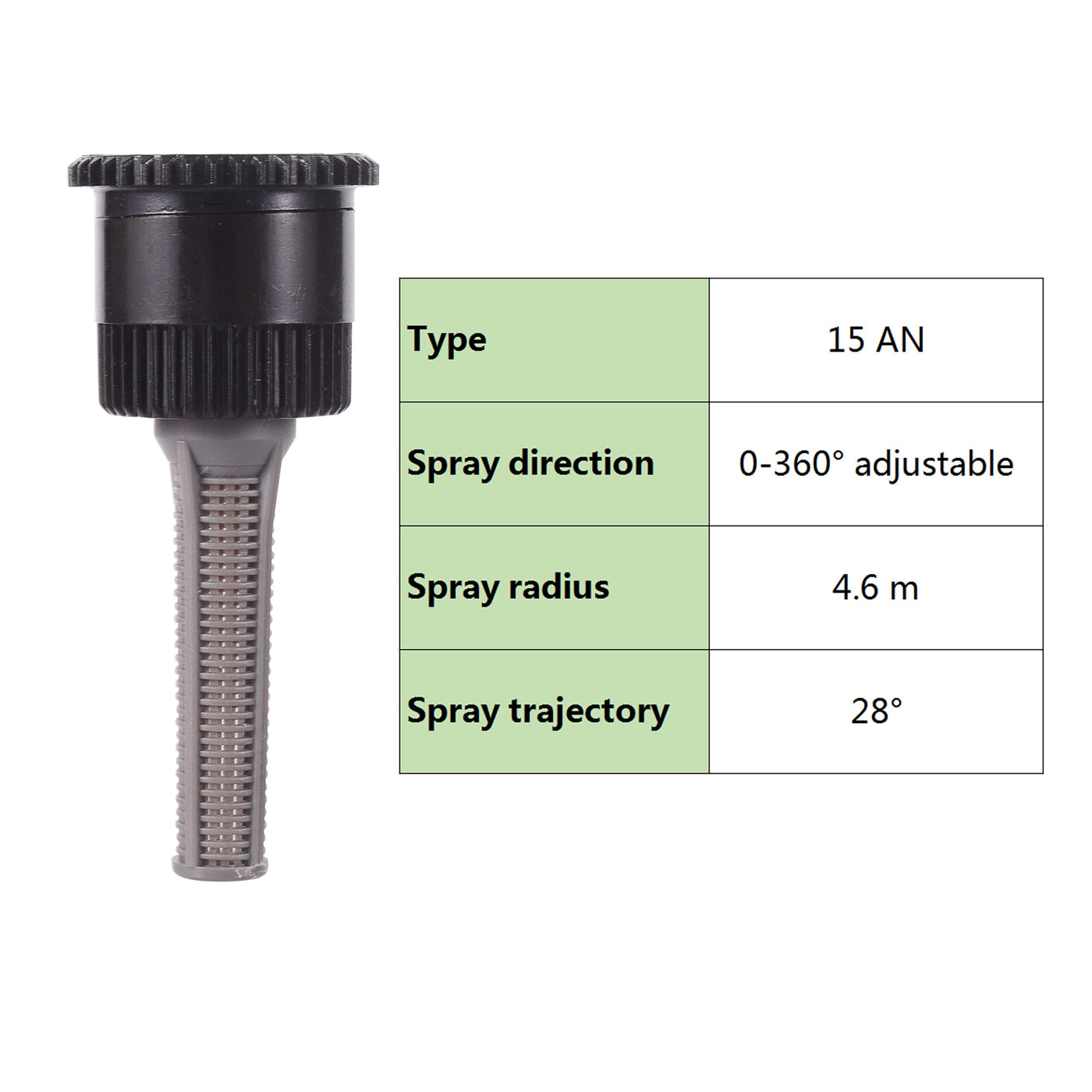 0~360 Degree Adjustable Pop-up Sprinkler Head Replacement Scattering Nozzles