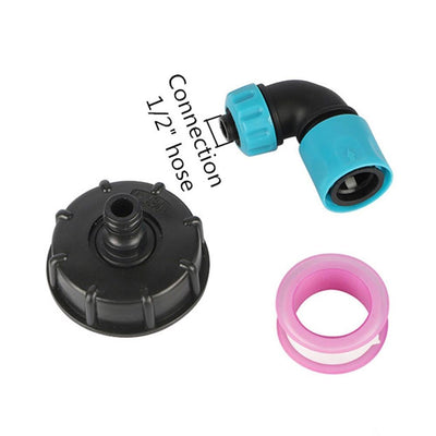60mm Female Thread to 1/2" pipe interface Water Tank Adapter IBC Fittings