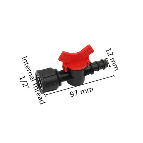 1/2" 3/4" to 12mm 15mm Hose Water Valve Garden Drip irrigation Valve