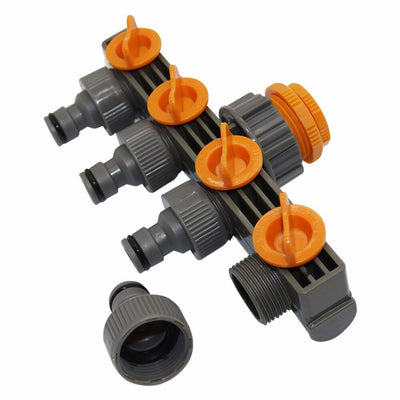 4 Way Garden Hose Splitters Water Faucet Adapter