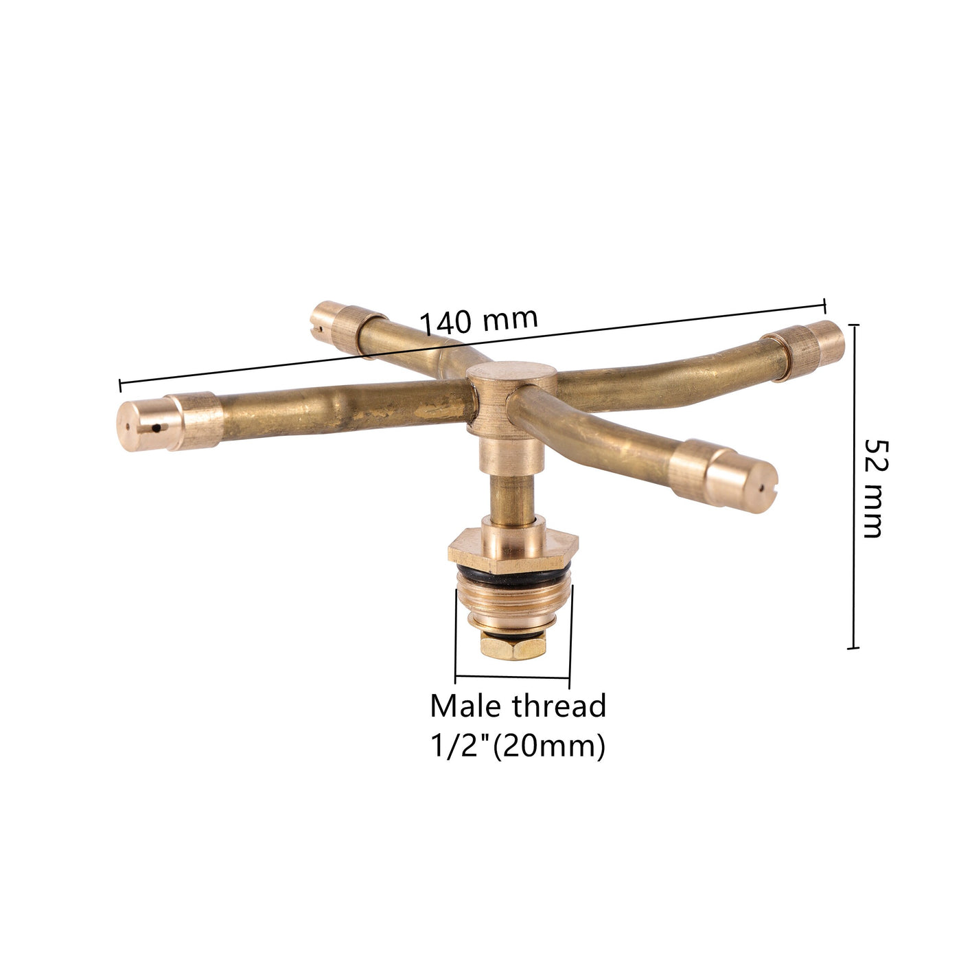 360 degree Automatic Rotating Brass Sprinkler Head