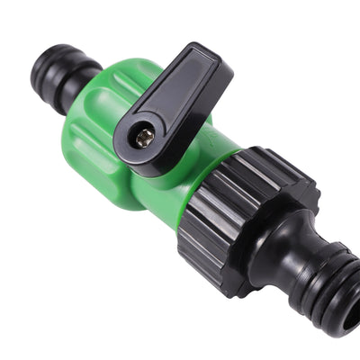 Double Nipple Joint Garden Hose Quick Connector Adapter With Valve