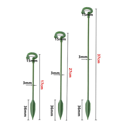 Garden Plant Stake Support Single Stem Support Rings Plant Twist Ties