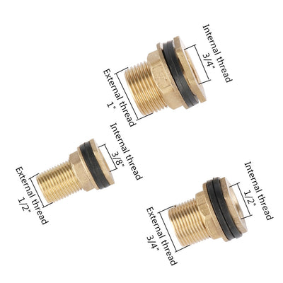 Garden 1/2" 3/4" 1" Male Thread To 3/8" 1/2" 3/4" Female Thread Brass Adapter Connector