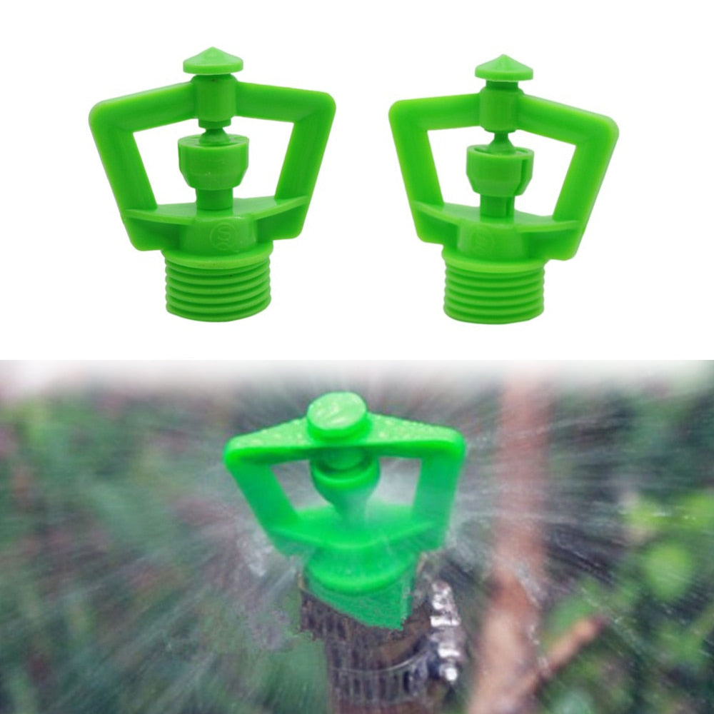 1/2" Male Thread Micro Rotating Sprinklers 360 Degree Garden Park Greenhouse Lawn Watering Nozzles Irrigation Supplies