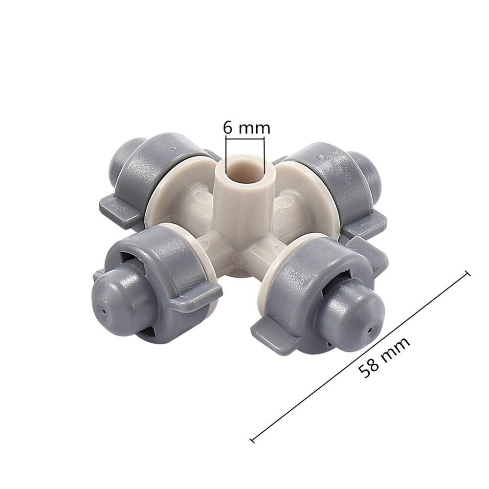 Garden Cross Fogger Misting Nozzles 360 Degree Irrigation Mini Sprinkler
