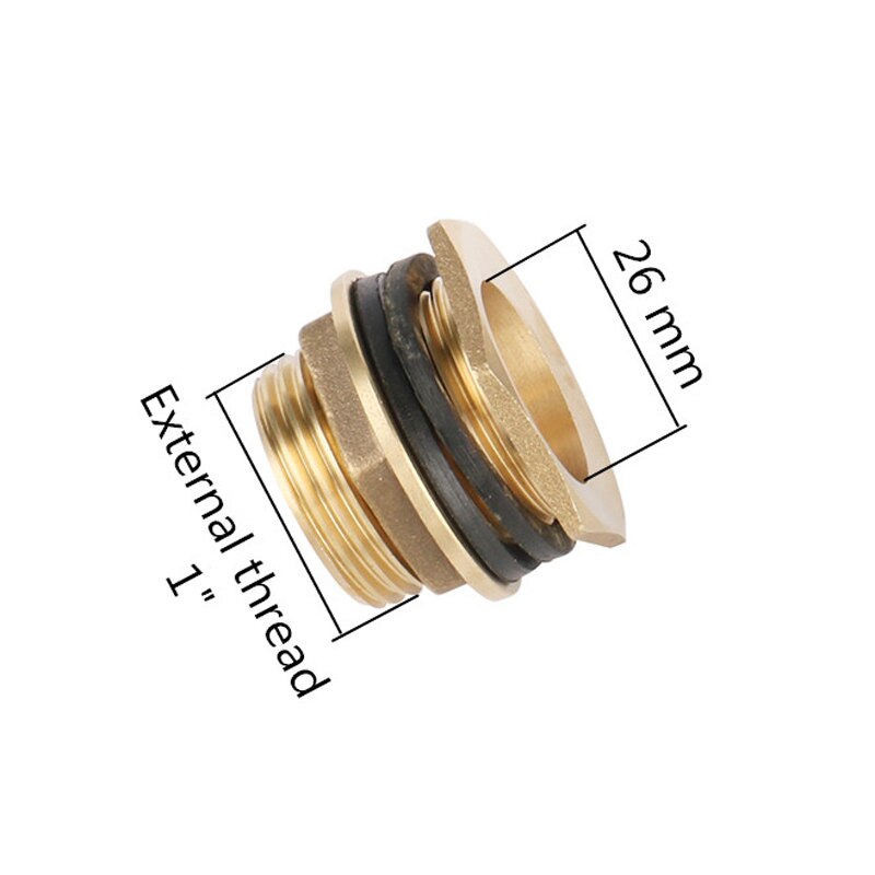 1/2" 3/4" 1" Male Thread Brass Thread Connector Adapter