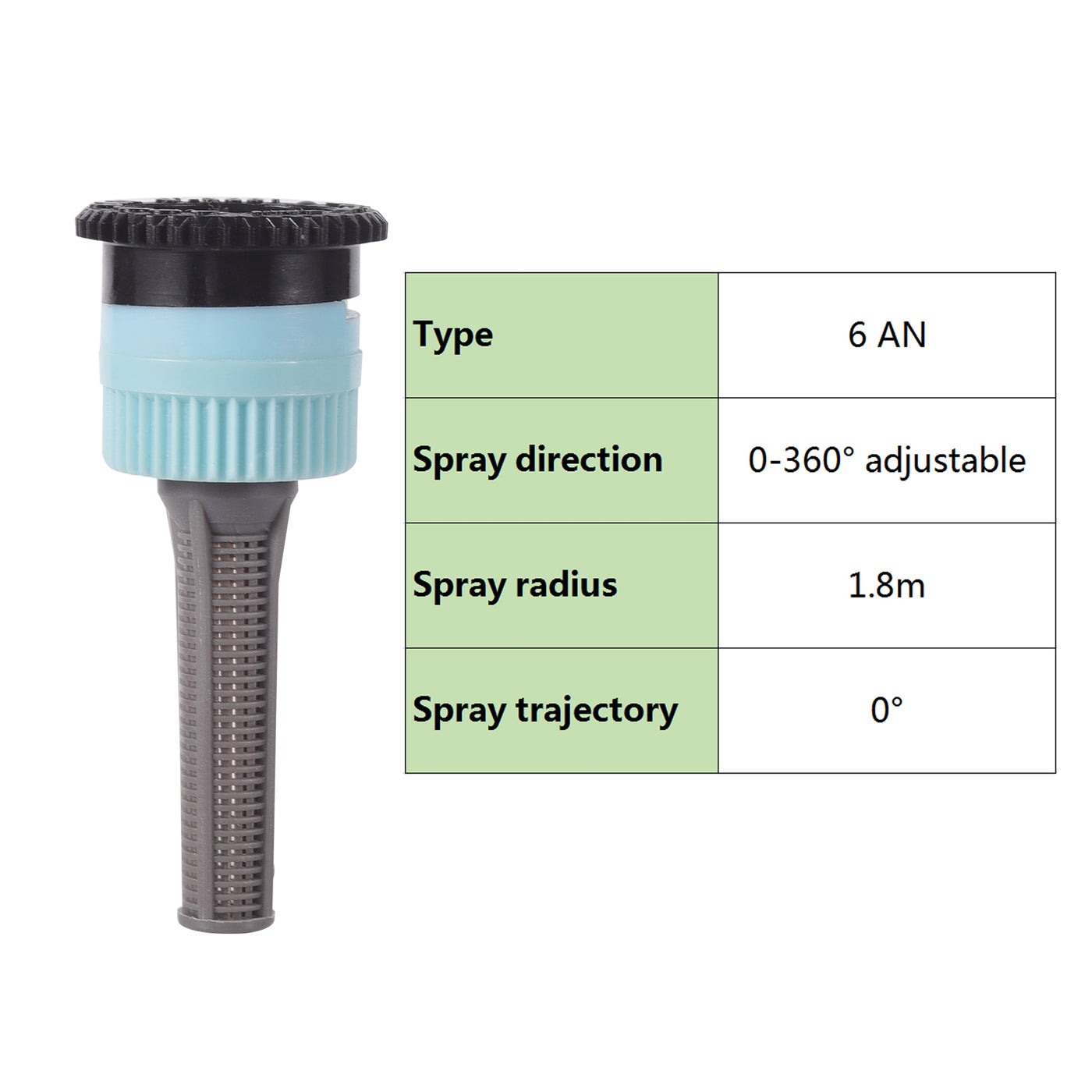 0~360 Degree Adjustable Pop-up Sprinkler Head Replacement Scattering Nozzles