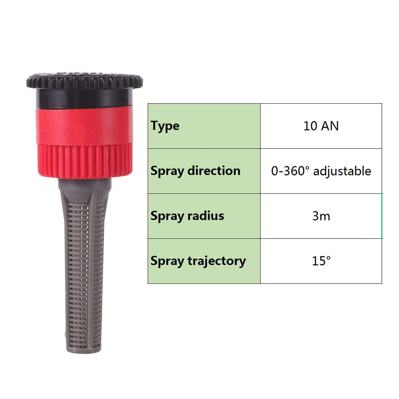 0~360 Degree Adjustable Pop-up Sprinkler Head Replacement Scattering Nozzles