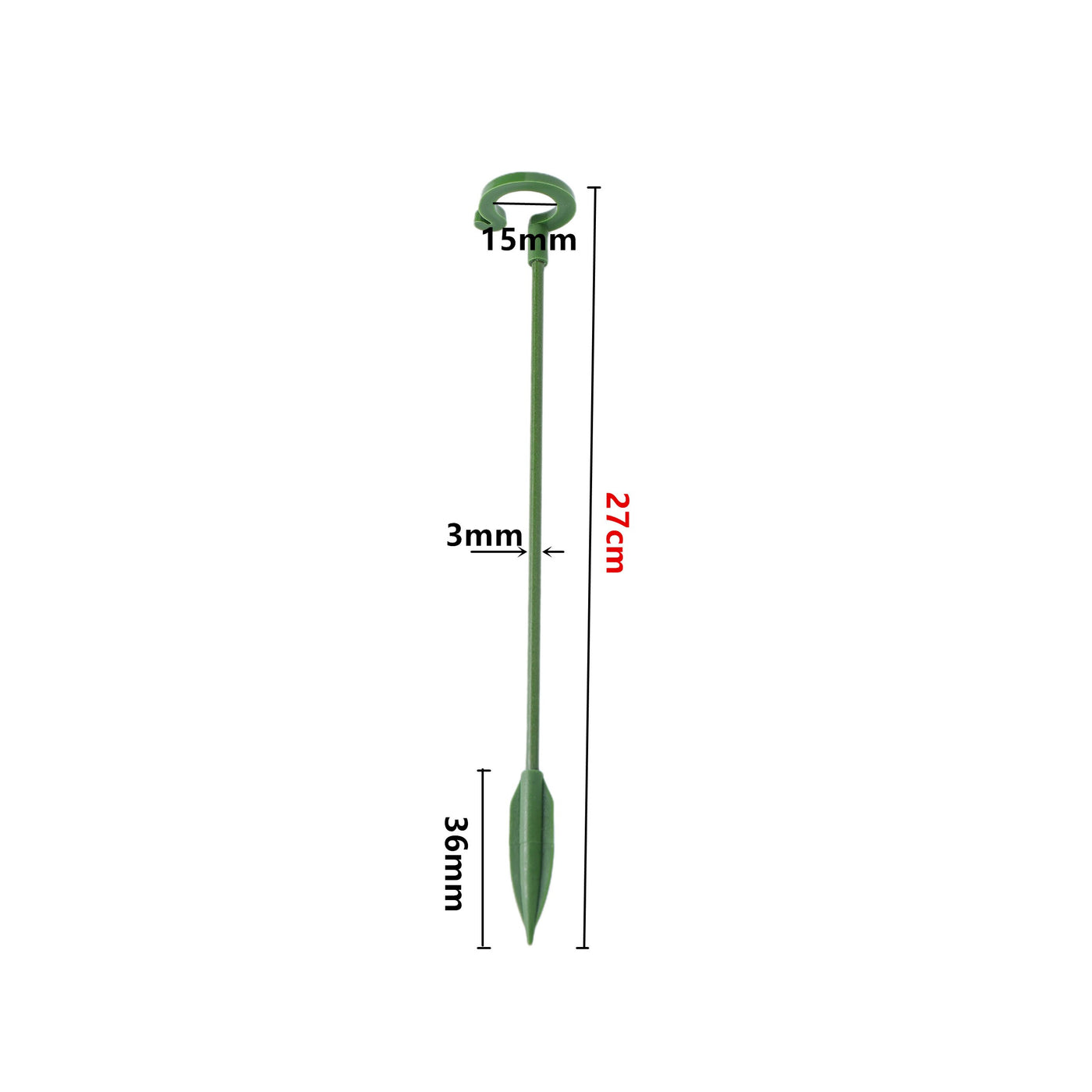 Garden Plant Stake Support Single Stem Support Rings Plant Twist Ties