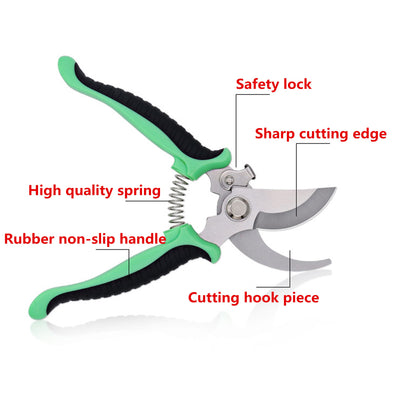 Garden Pruning Shear Shrub Scissor Garden Tools Orchard Pruning Shears Plant Trimming Scissors