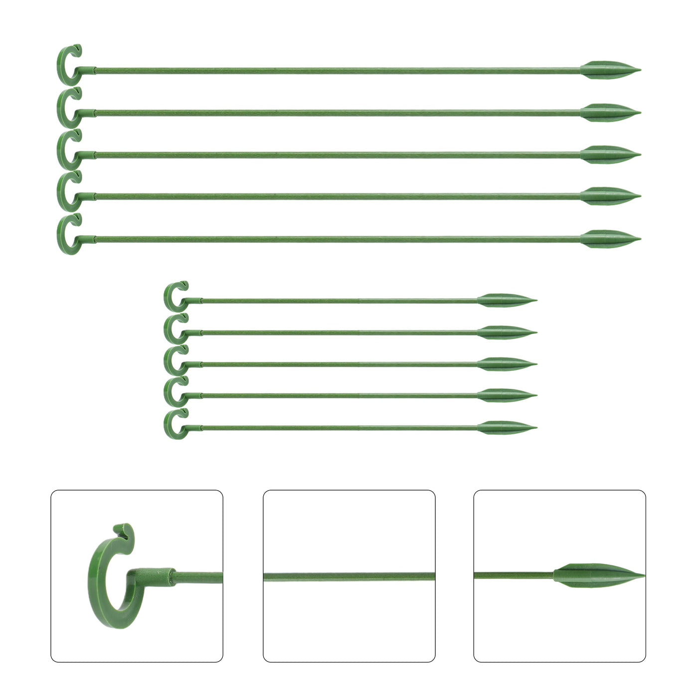 Garden Plant Stake Support Single Stem Support Rings Plant Twist Ties