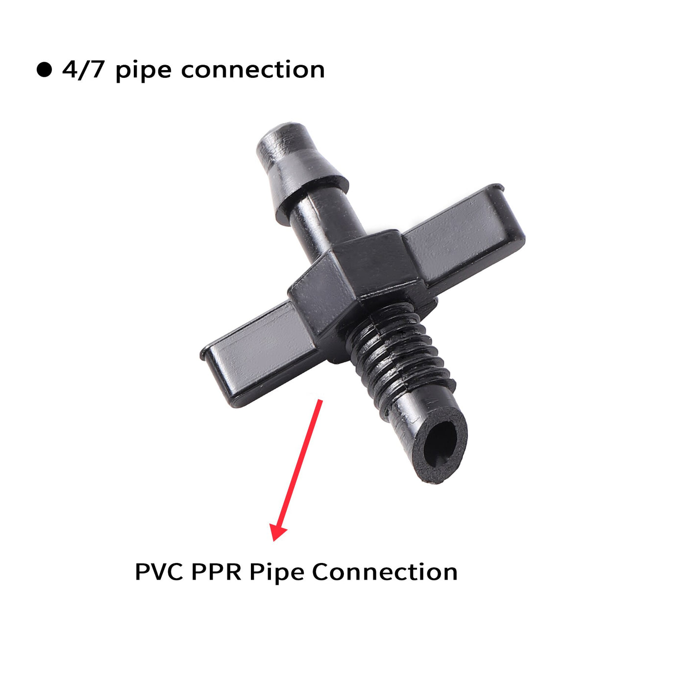 1/4"  Barb to 6mm Straight Connector Garden Irrigation Tube Hose Fittings