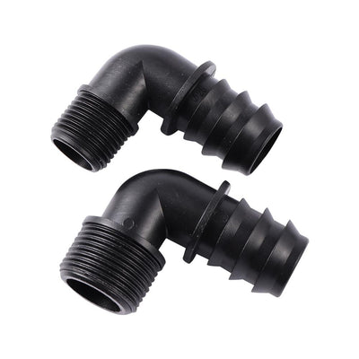 DN25 Barbed Drip Pipe Connector Tee Elbow Straight Drip Irrigation Connector