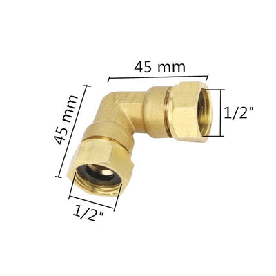 1/2" Male/Female Thread Brass Connector Plumbing Pneumatic Fittings