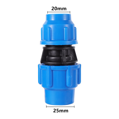 PE Pipe Reducing Straight Connector Adapter Garden Farm Irrigation Pipe Fittings