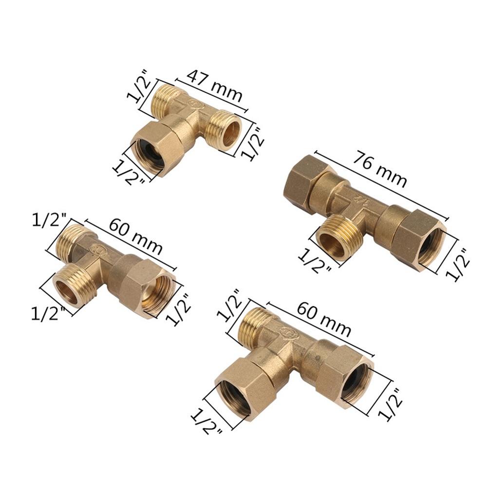 1/2" Male/Female Thread Brass Connector Plumbing Pneumatic Fittings