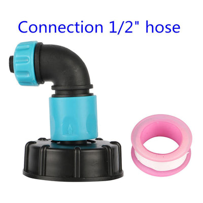 60mm Female Thread to 1/2" pipe interface Water Tank Adapter IBC Fittings