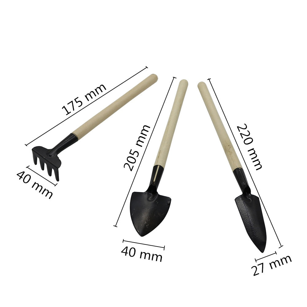 Garden Mini Tool Cultivating Transplanting Kit Plants Seedling Succulent Shovel Rake Spade