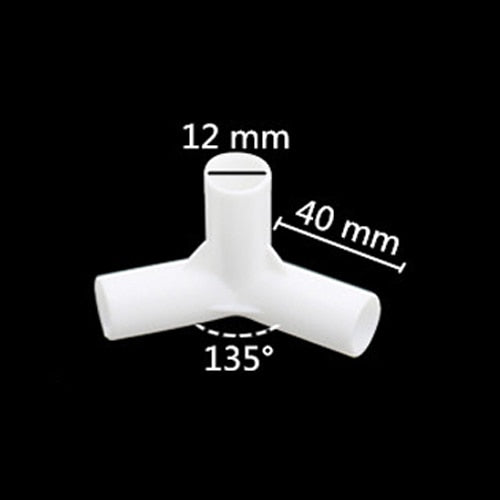 12mm PVC Straight Elbow Cross Connector Joint 60 90 120 135 Degree PVC Pipe Fittings