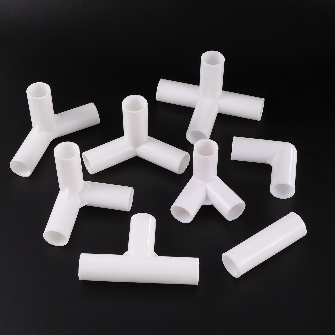 Inner Diameter 19mm PVC Pipe Connector 60° 90° 120° 135° Tee DIY Shelf installation Fittings