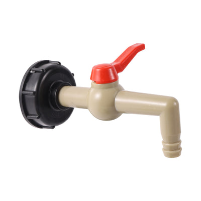 Water Tank Replacement Adapter Garden Irrigation Joint S60x6 Thread 1/2" 3/4" 1" Thread Ball Valve Hose Switch IBC Tank Fitting