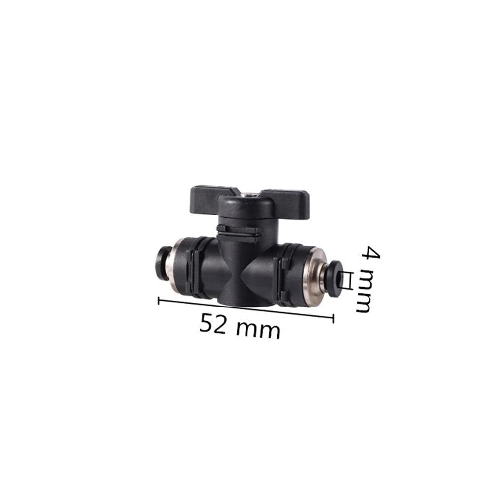 4/6/8/10/12mm Slip Lock Quick Access Water Valve Garden Irrigation Water-flow Control Switch Misting System Pneumatic Fittings