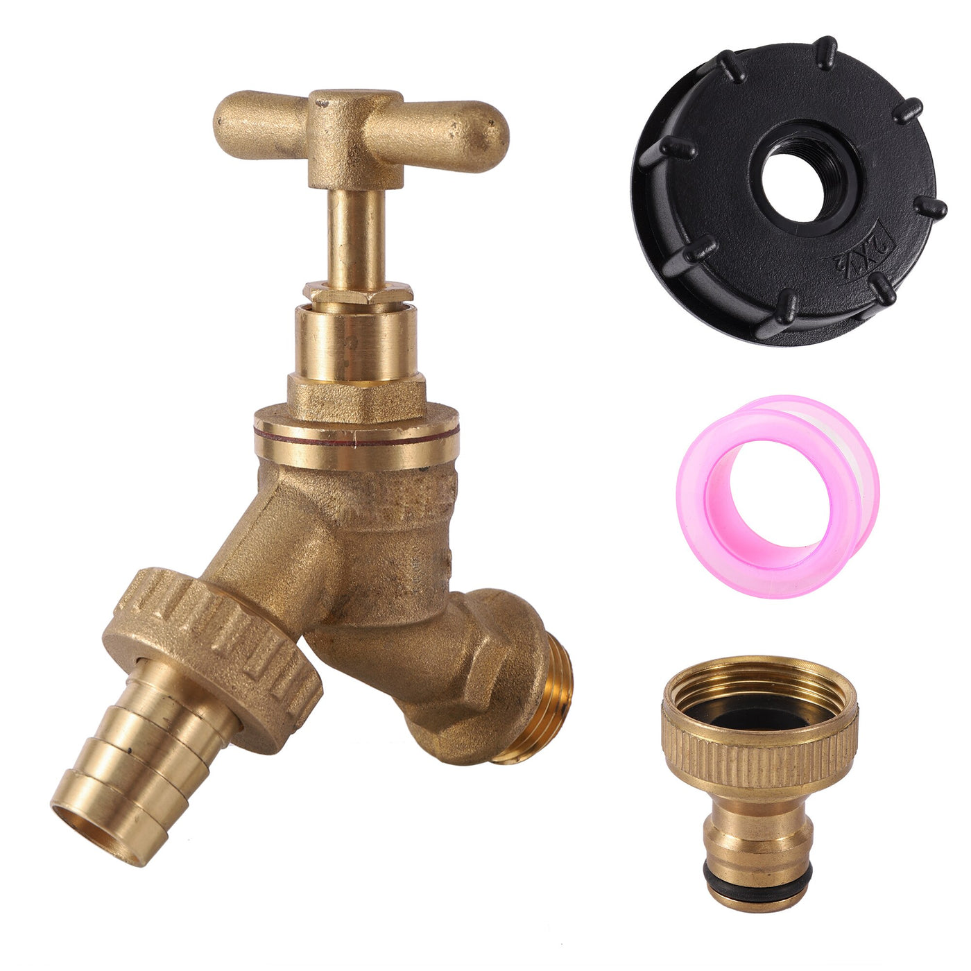 IBC Tank Adapter 1/2 inch Brass Faucet S60X6 Coarse Thread IBC Tank Fittings
