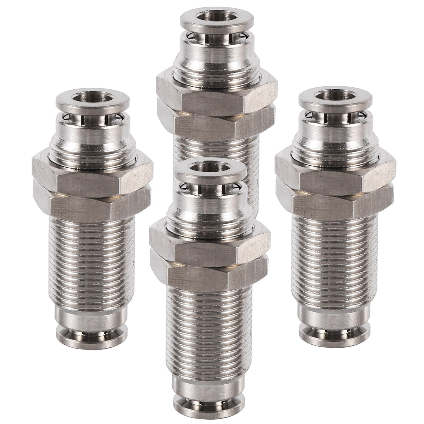 6/8/10/12mm Bulkhead Fittings Adapter Connector Air Hose Pneumatic Pipe Fitting Joint