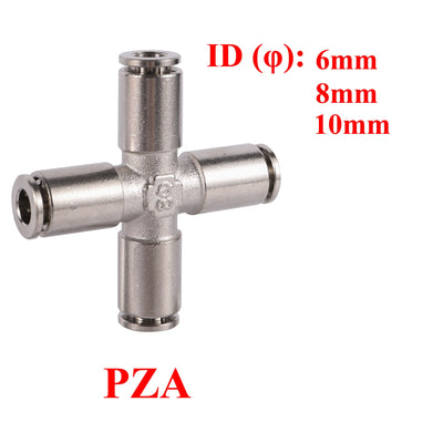 Pneumatic Pipe Fitting Push In Coupling 6/8/10/12mm Air Hose PU Tube Connector