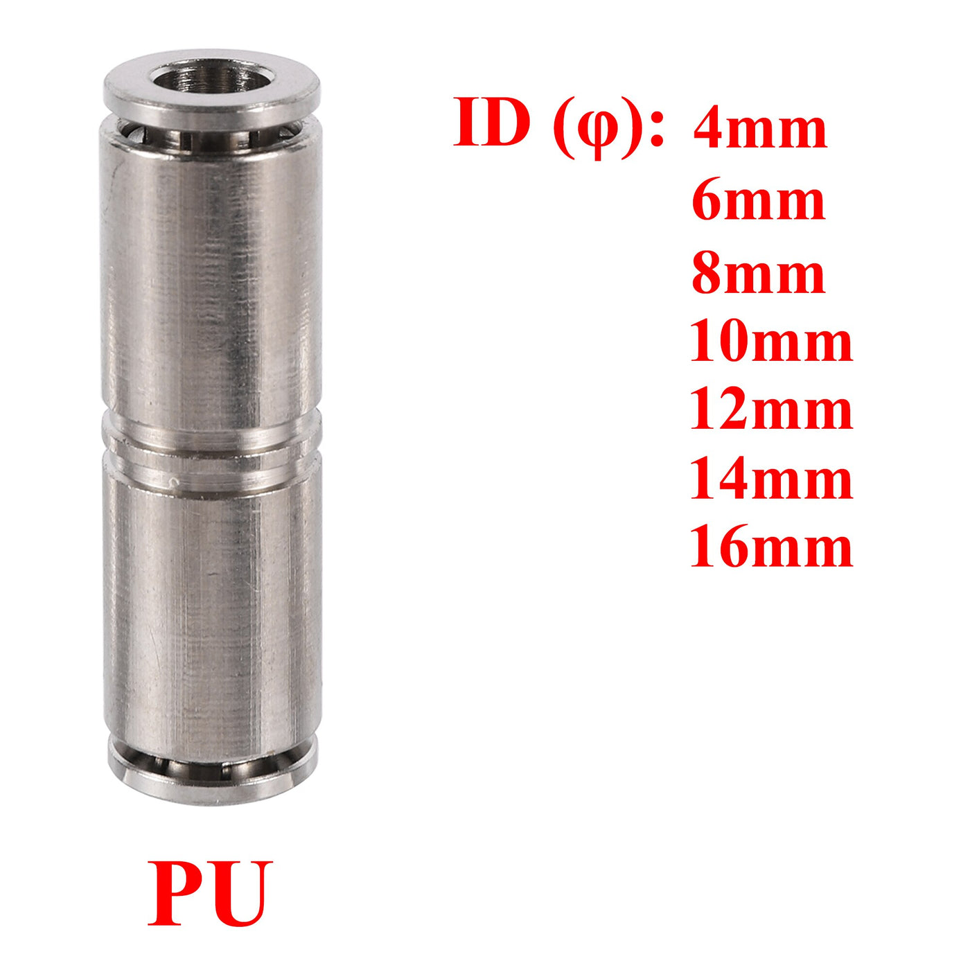 Straight Y Tee Shaped OD 4/6/8/10/12/14/16mm Air Pneumatic Pipe Fitting Push In Quick Coupling