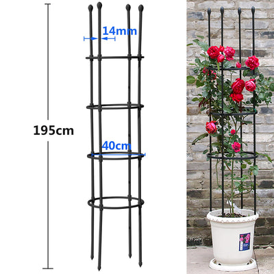 traight Type Lianas Climbing Trellis Outdoor Flower Metal Support Rod