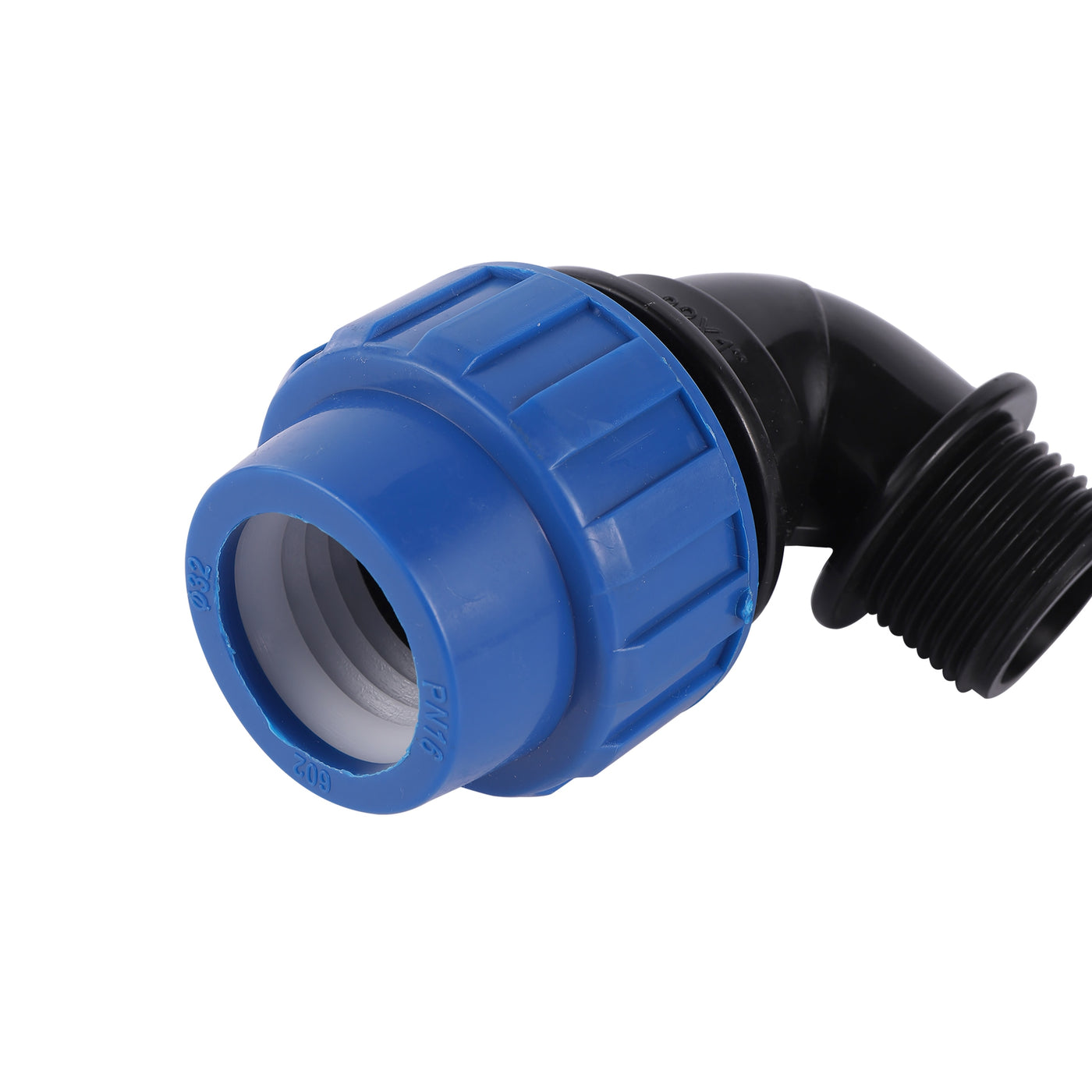 1/2" 3/4" 1" Male Thread Elbow Tee Connector Plastic HDPE Compression Coupling Fittings