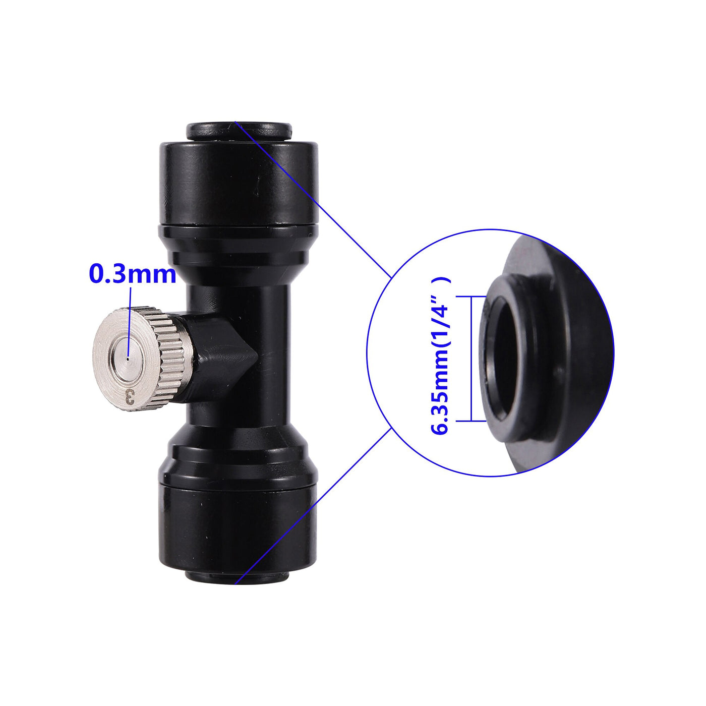 0.3mm Atomizing Fog Nozzle Low Pressure Sprayer Misting Nozzle