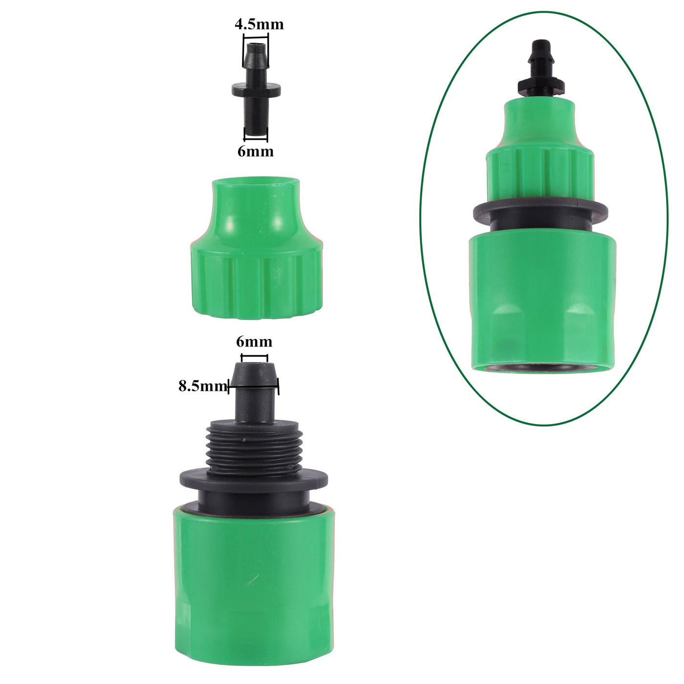 Garden Hose Quick Connector Faucet Adapter Pipe Fitting