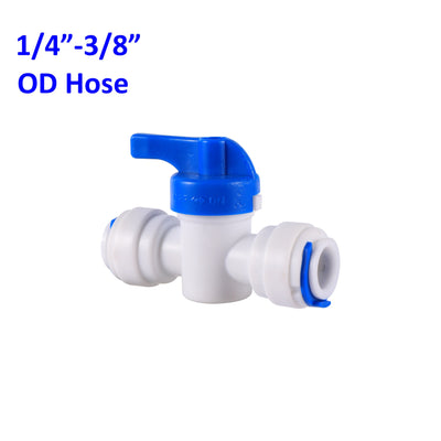 1/4" 3/8" Water Dispenser Hose Connector Push in RO Fittings