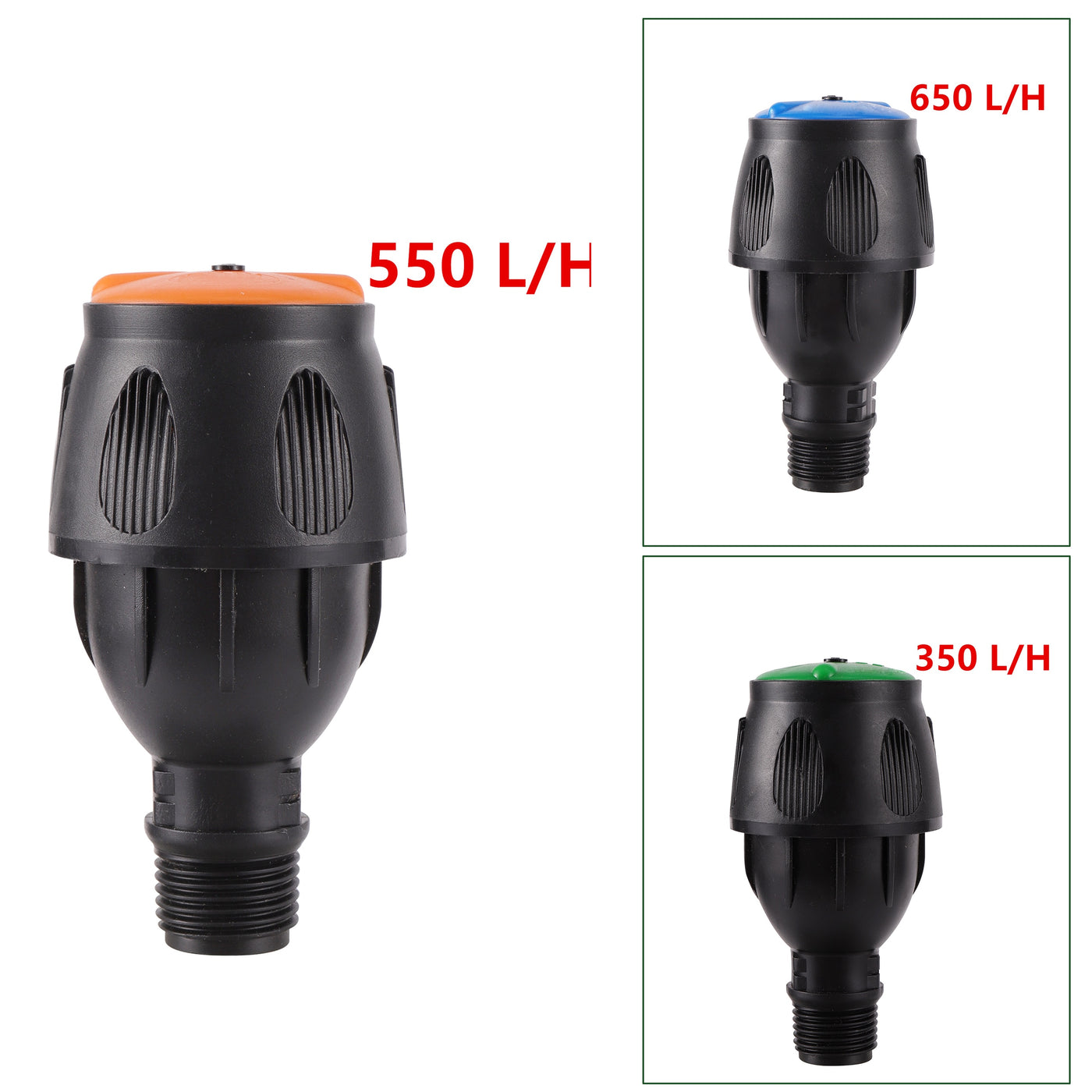 1/2" Male Thread 350/550/650L/H 360 Degree Rotating Garden Lawn Irrigation Nozzle Sprinkler