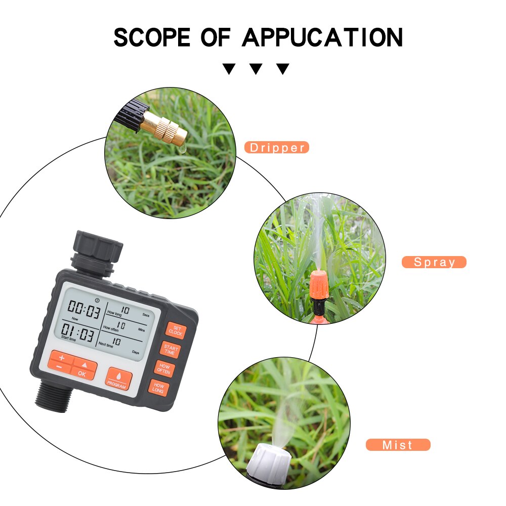 Automatic LCD Display Digital Smart Irrigation Timer Controller Garden Water Timer for Irrigation System