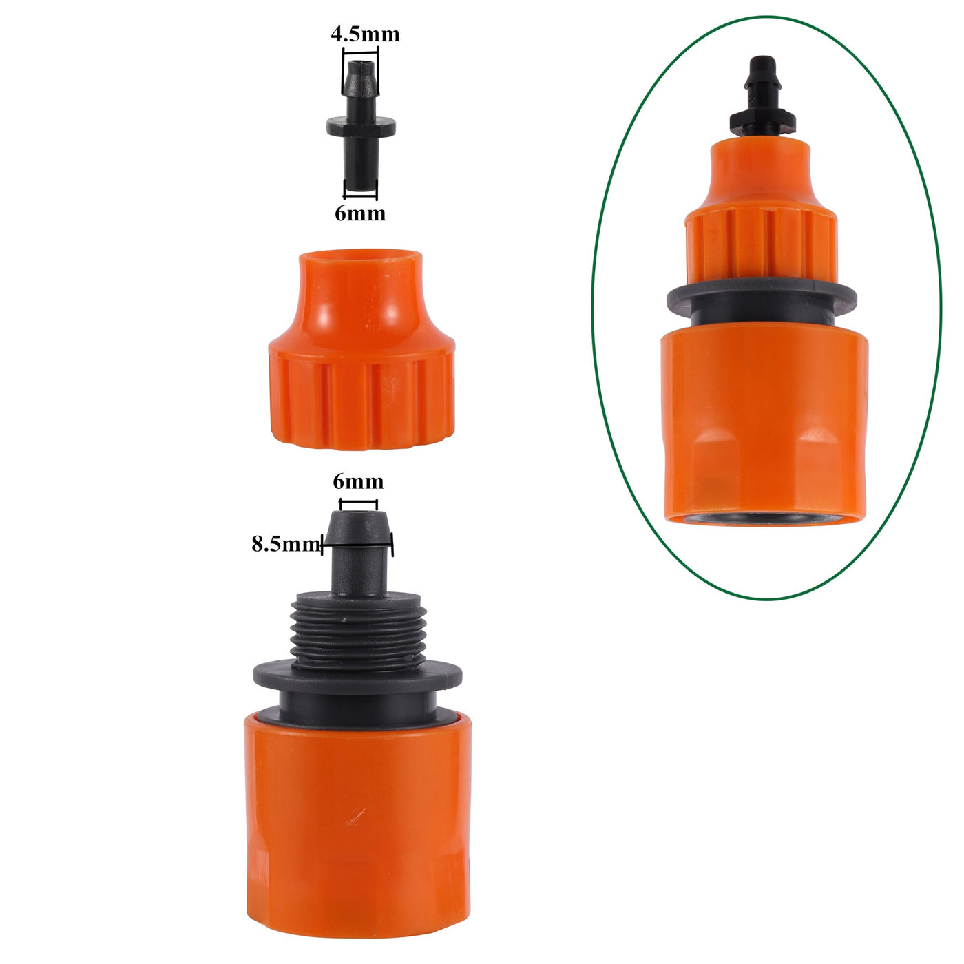 Garden Hose Quick Connector Faucet Adapter Pipe Fitting