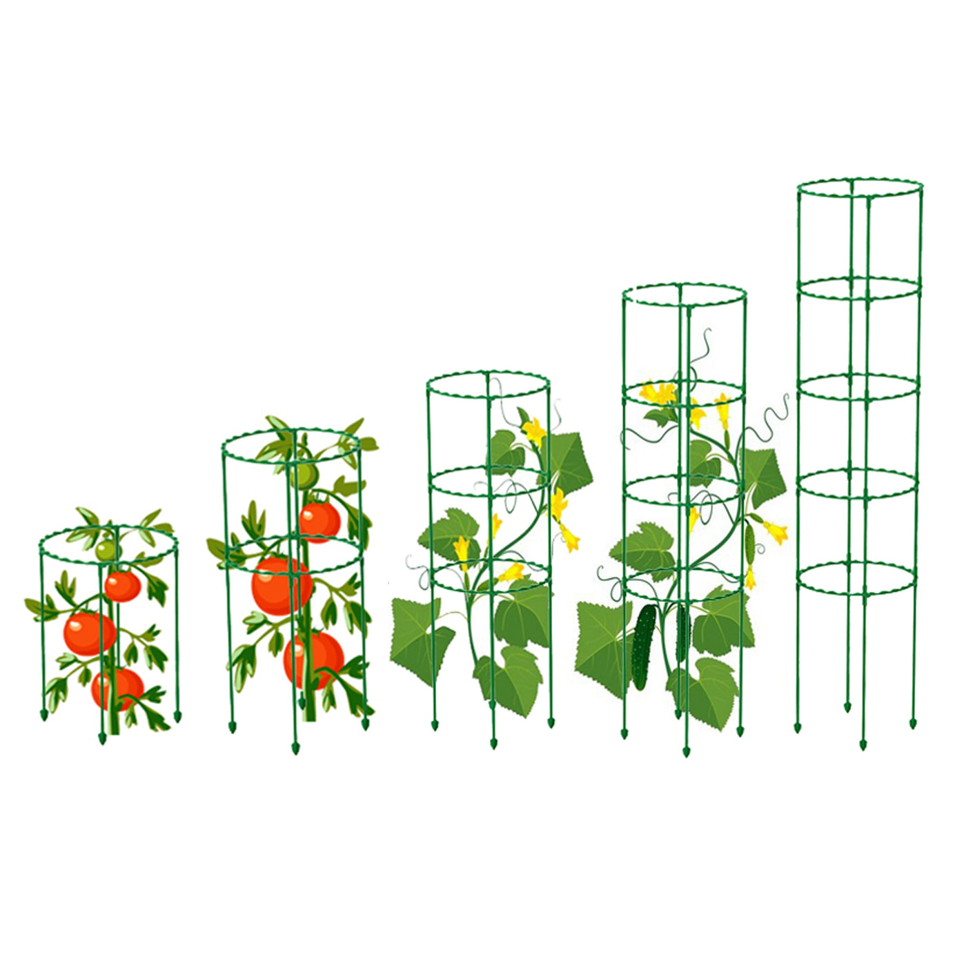 25/40/55/70/85cm Vine Climbing Rack Plant Flower Tomato Support Pillar Frame