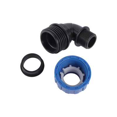 1/2" 3/4" 1" Male Thread Elbow Tee Connector Plastic HDPE Compression Coupling Fittings