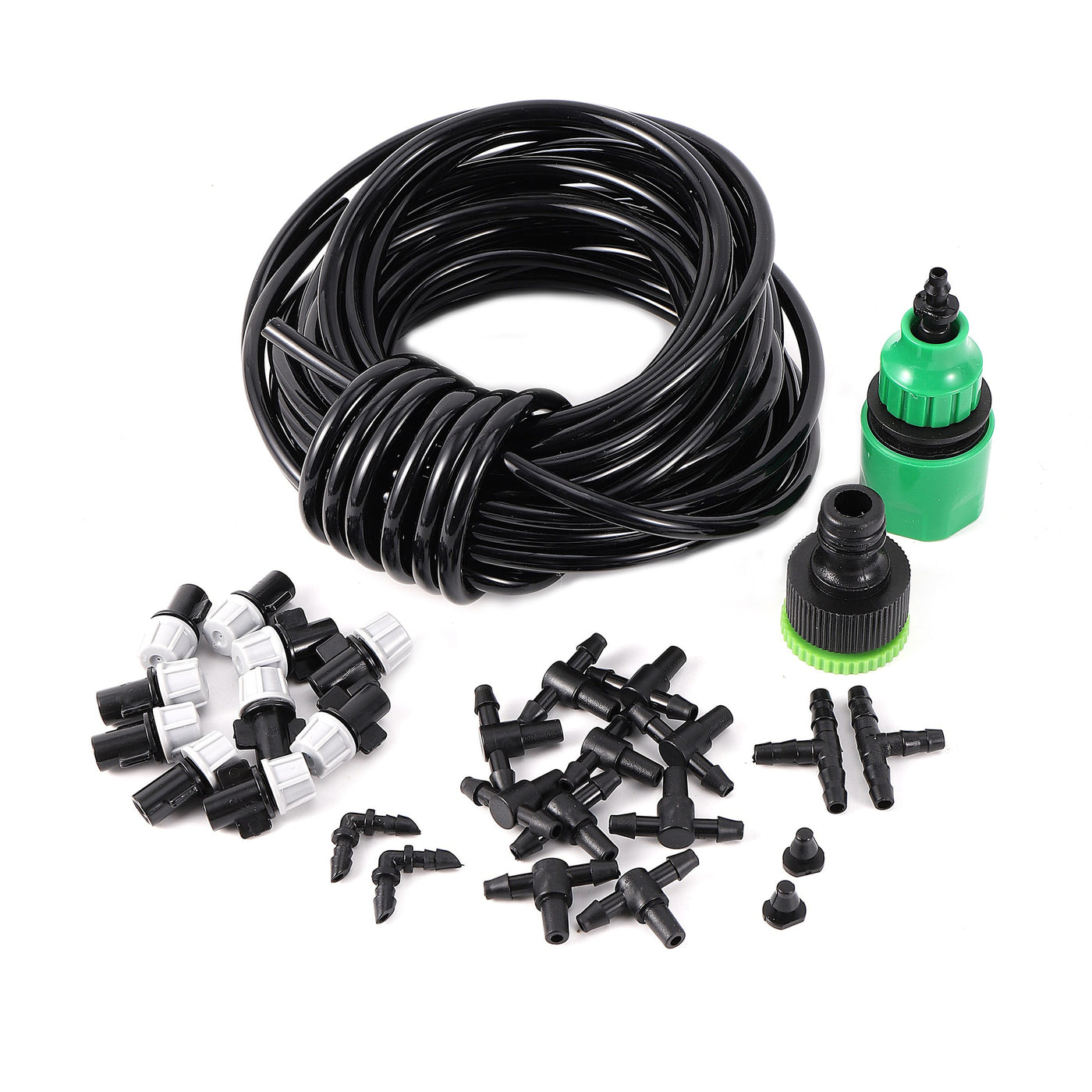 5m/10m/20m Atomizing Micro-spray Kit Misting Irrigation Cooling Nozzle Watering Kit