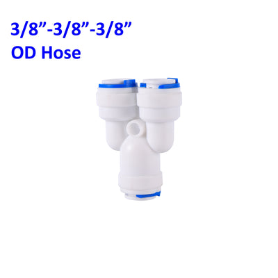 1/4" 3/8" Water Dispenser Hose Connector Push in RO Fittings