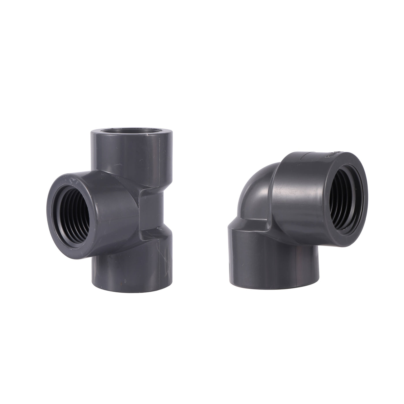 1/2" Female Thread PVC Elbow Tee Connector Pipe Fittings