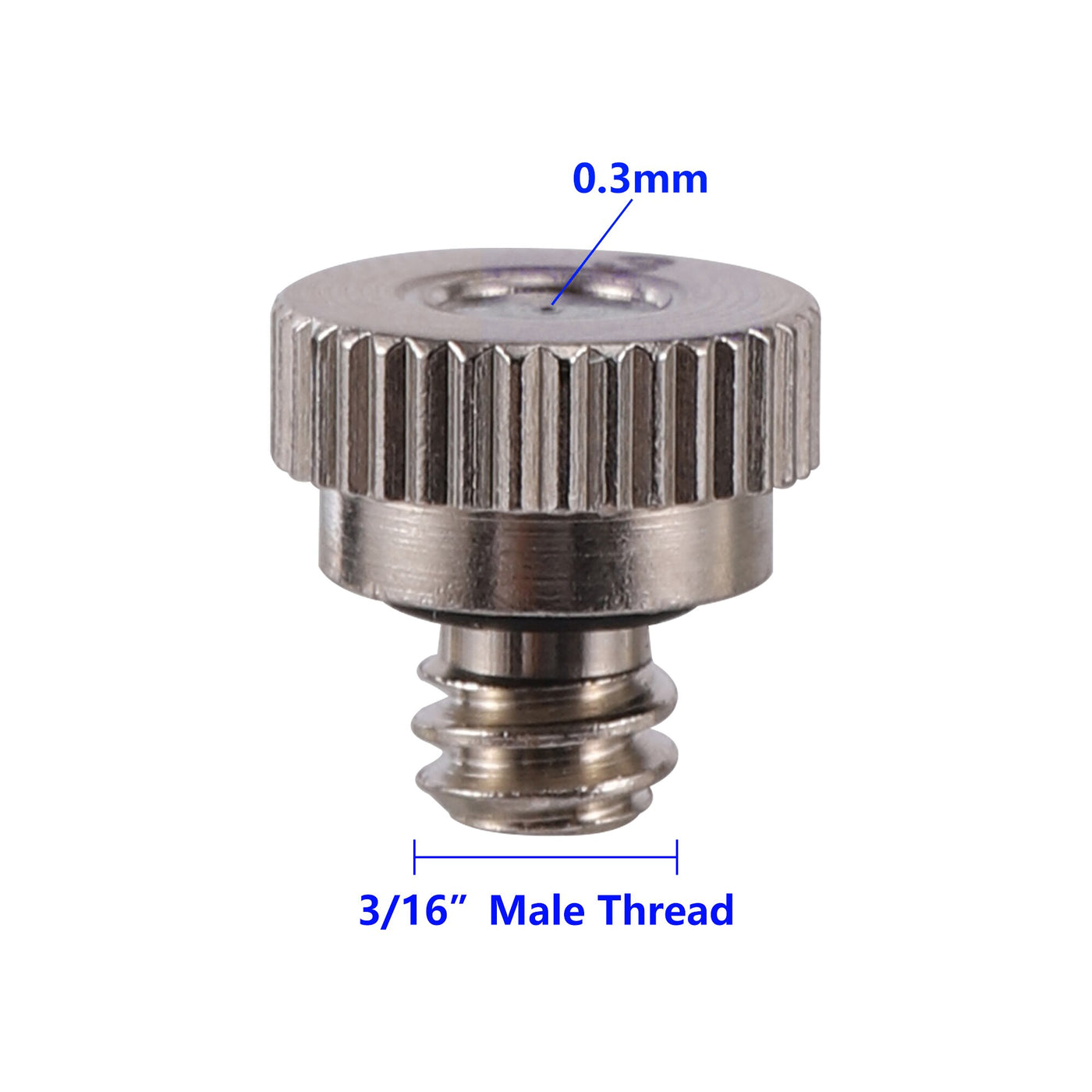 Nickel Plated 0.3mm Fog Misting Nozzle Irrigation Cooling Atomization Sprayer Nozzle